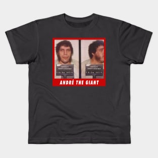 André the Giant Mug Shot redux Kids T-Shirt